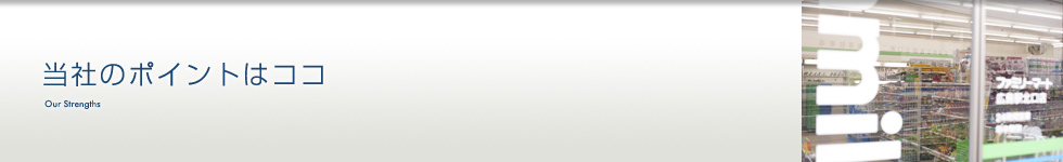 当社のポイントはココ